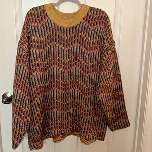 Free People Pattern Sweater (L)